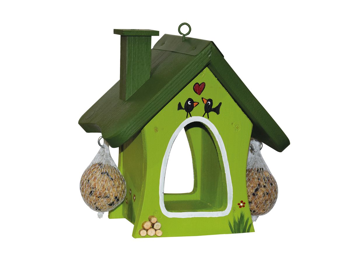 Vogelvilla Futterhaus Waldhuette Rendezvou grün